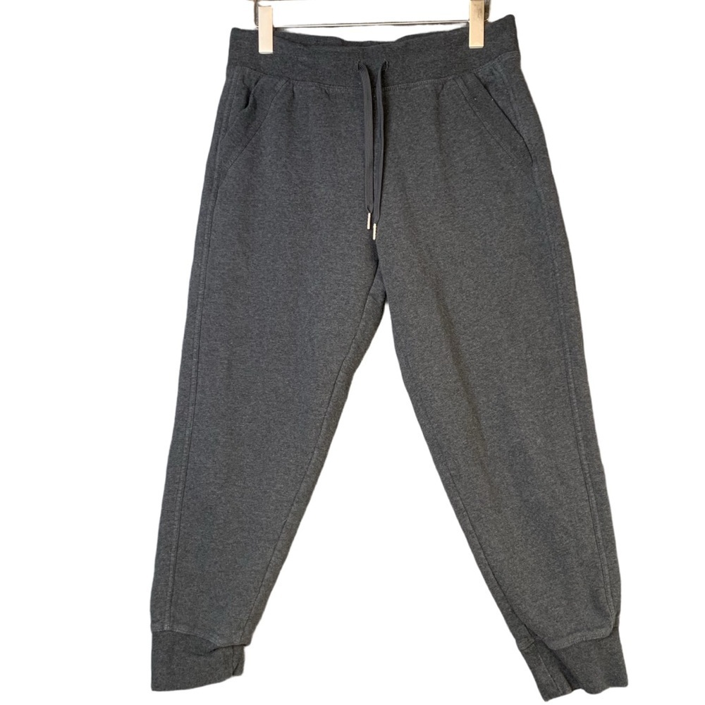 LOLE Joggers Dark Grey Gray Women Size Large Drawstring Cotton Blend
